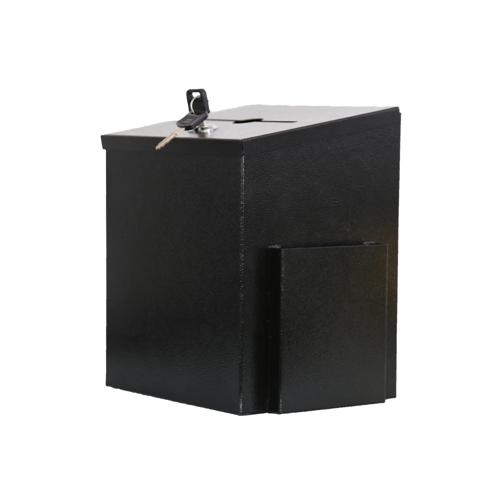 Wall Mountable Steel Suggestion Box with Lock - Donation Box - - Ballot Box - with 25 Free Suggestion Cards