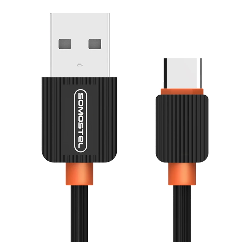 [Somostel]SMS-BP03 Economical 2.1A PVC USB Data Cell Phone Fast Charging Charger Cable Available for iphone Android Type C
