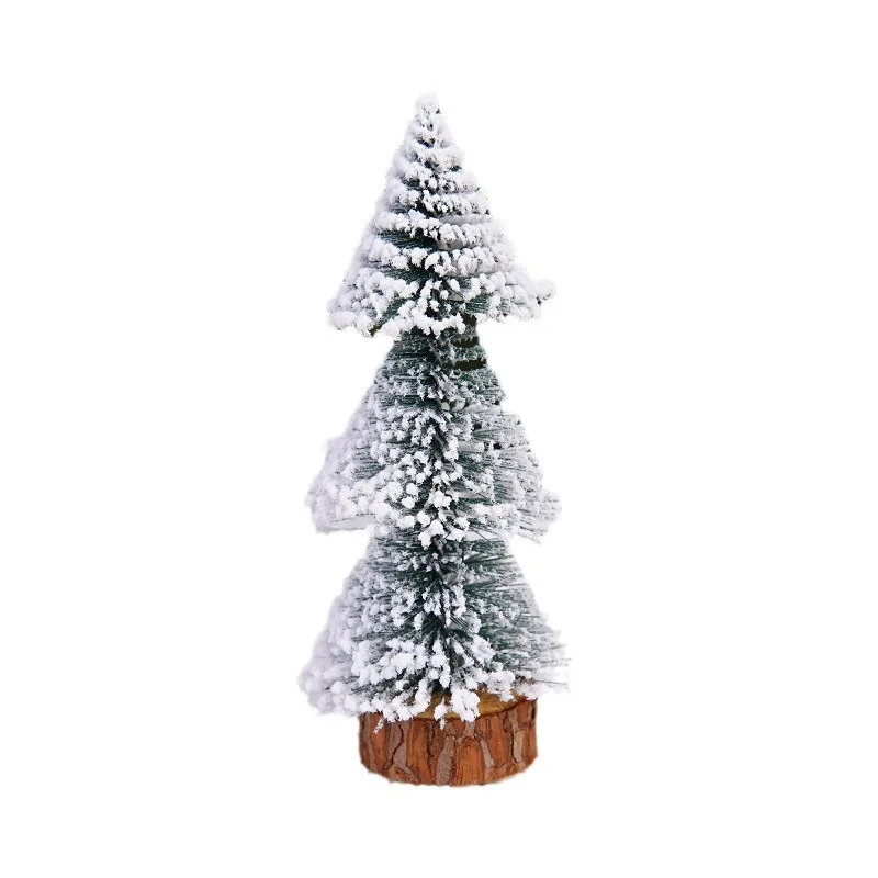 15-30cm Christmas Decoration Xmas Tree Small Cedar Pine for Home Room Decor Party New Year 2024 Navidad Ornaments Accessories