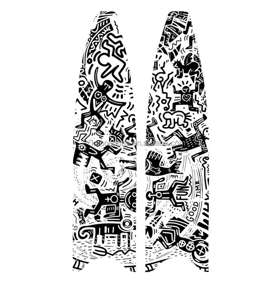 KUBO no sticker Carbon Fiber Long swim free diving spearfishing scuba snorkeling equipment diving fins flipper dive fins