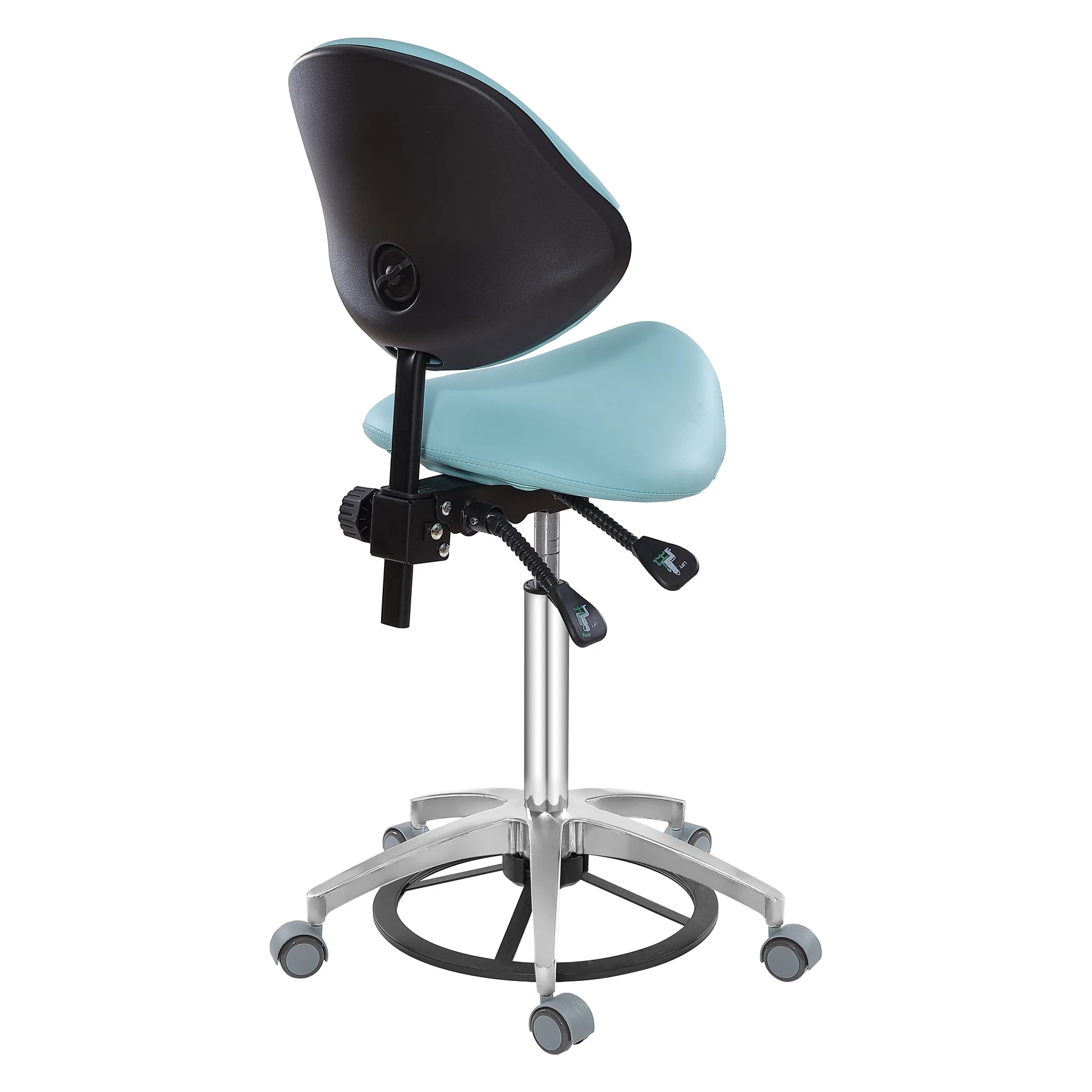 Antluplus Medical Stool Saddle Chair Hospital Chair with tilting function Saddle Stool Ergonomic Dental Saddle Stool