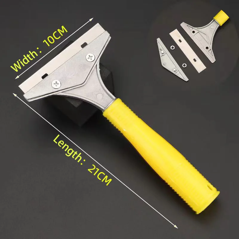 Metal Paint Remove Glue Scraper with Blade Rubber Handle Plastic Razor Cleaning Blade Scrapers Spades & Shovels