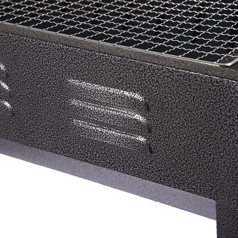 Stainless Steel Charcoal Grill Easy Assembled and Hight Adjustment for House BBQ Party