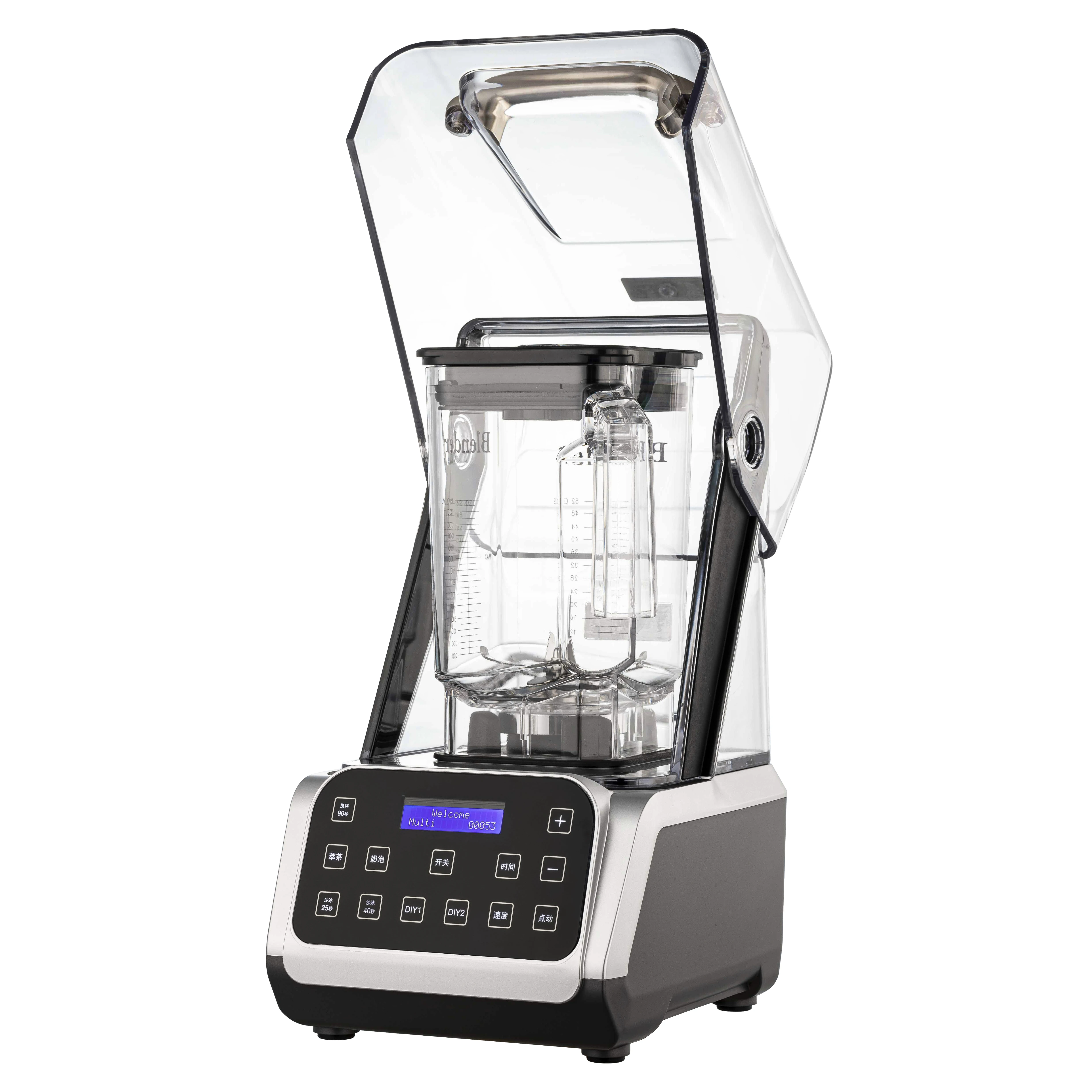 CRANDDI Exquisite and Space Save Quiet Blender With Sound Proof Cover for Commercial Blender 2200W