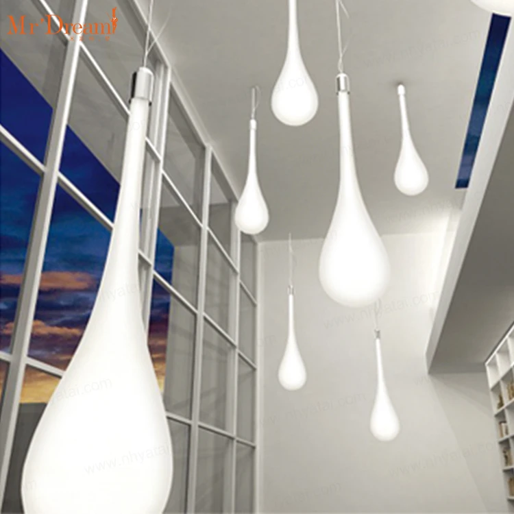 European Bar Furniture Small Water Drop Led Pendant Lamp Waterproof Led Light For Patio And Courtyard