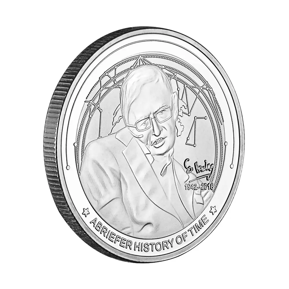 Stephen Hawking знаменитый британский физик и король Вселенной Коллекционная Посеребренная сувенирная памятная монета