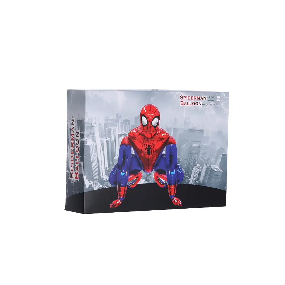 New arrival huge size Spider-man shape large helium foil hero balloons stand for party decorations