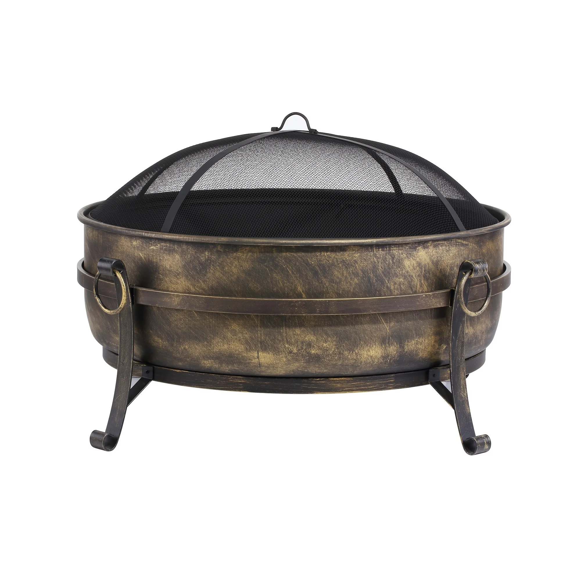 
Round Cauldron Wood Burning Patio backyard creations fire pit 