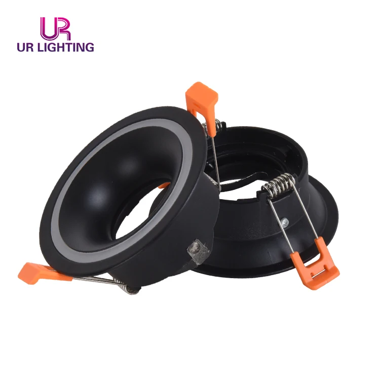 
High quality round fixed white black gu10 g5.3 mr16 led ceiling spot light 