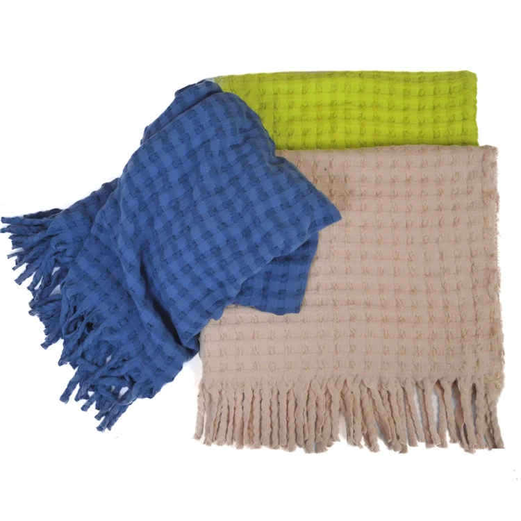 Роскошные Оптовые печатные оптовые производители мягкое плетеное одеяло tepestry под заказ