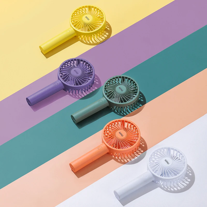 2021 Amazon Hot Small Fan Portable Mini Electric Rechargeable Handfan Desk Mini Fan for Outdoor Indoor