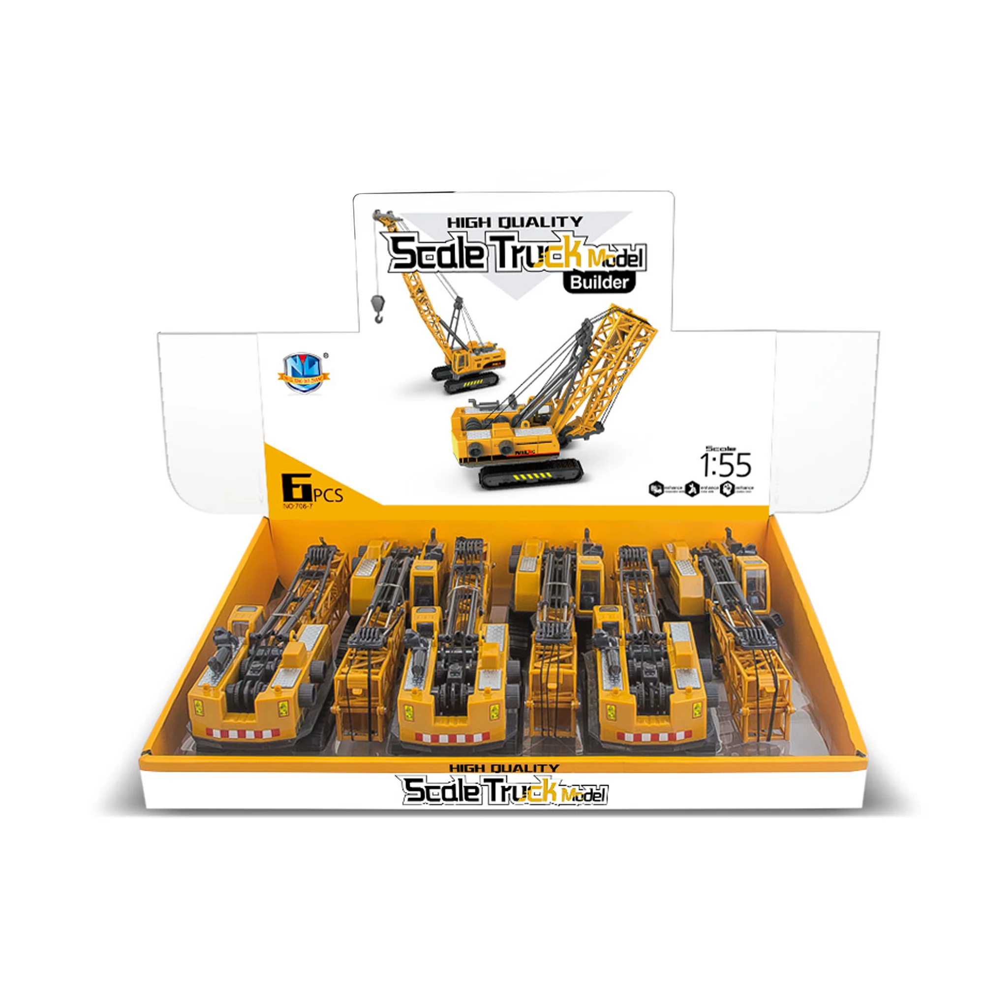 1: 55 Simulated Inertia Engineering Vehicle, Indoor and Outdoor Heavy Machine, Boys Construction Engineering Toy Car Series