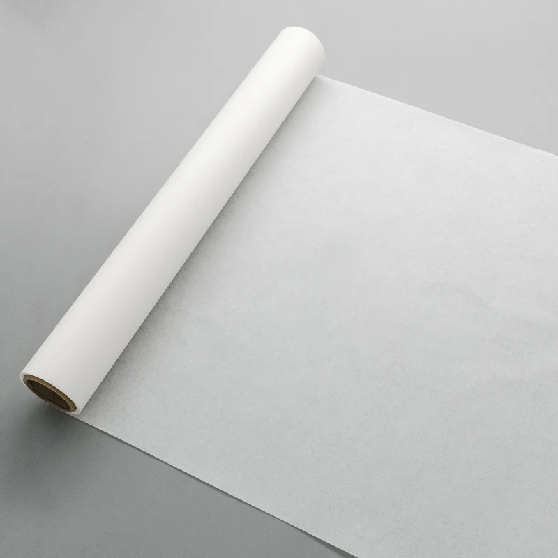 Custom  40g White Greaseproof silicone coated parchment baking paper roll/sheet