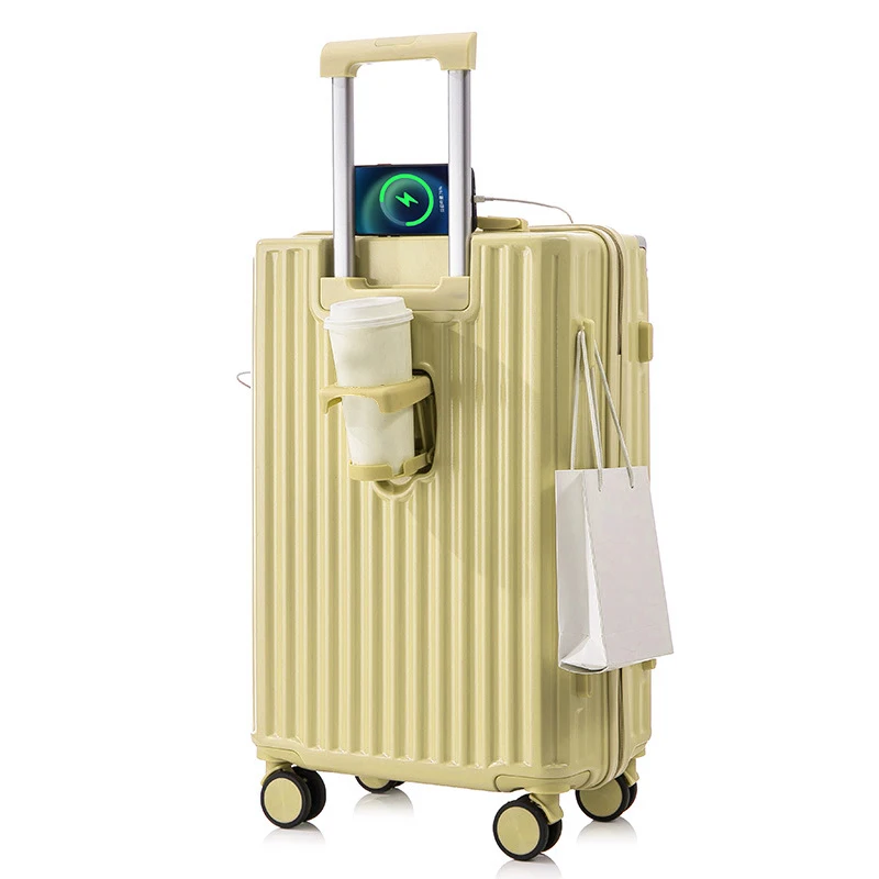 AM05-2 High quality travel 24 inch aluminium frame suitcase trolley luggage