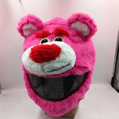 Motorcycle Helmet Cover Cartoon Plush Helmets Hat Helmet Protective Case For Riding