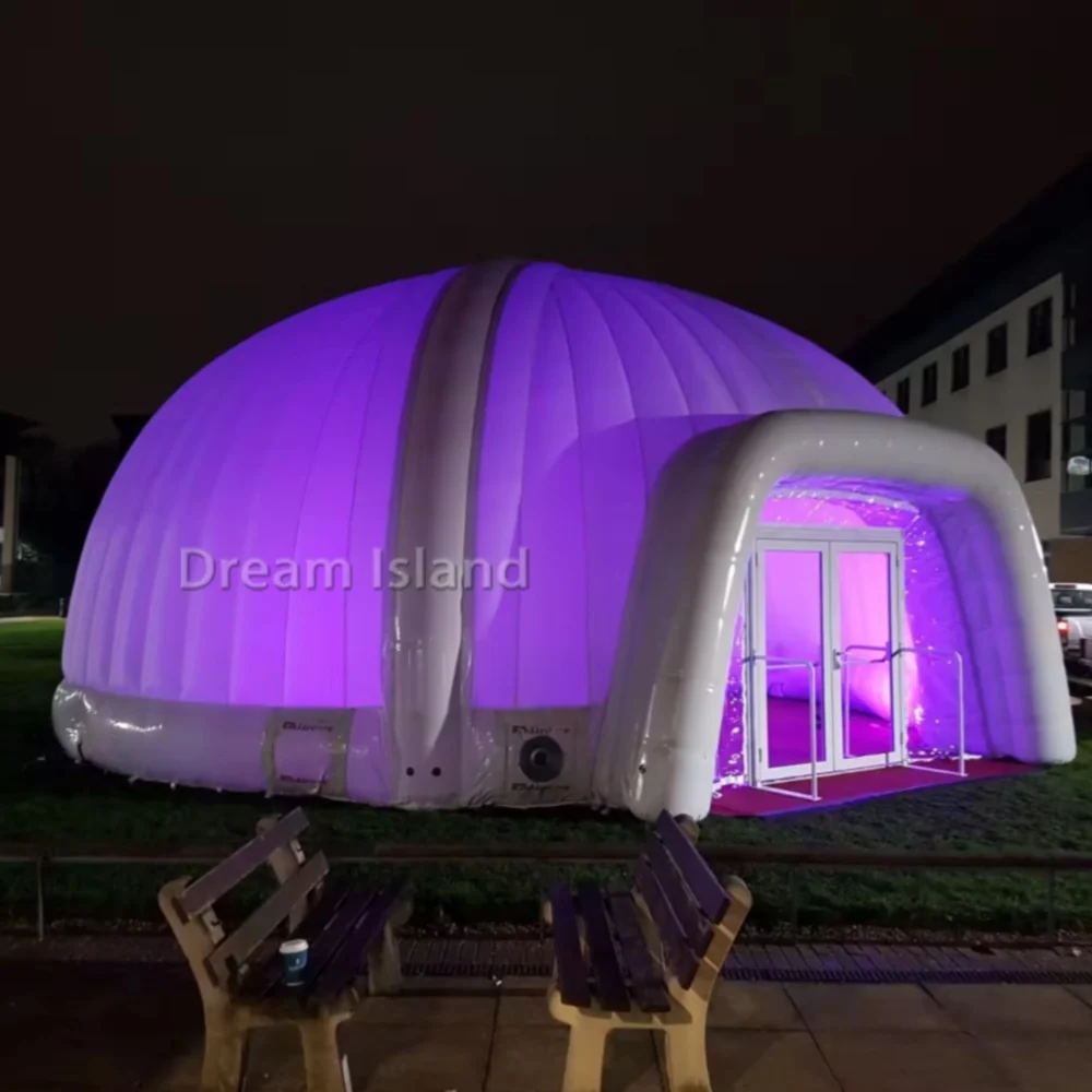 Hot sale Large white inflatable igloo portable dome tent for rental