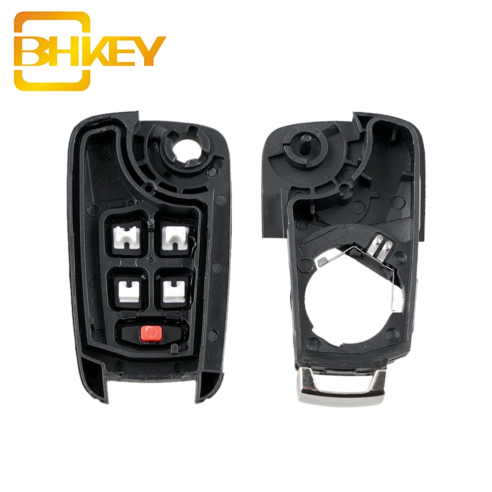 5 Buttons Car Flip Entry Remote Key Case Shell Cover For Chevrolet Aveo Cruze Camaro Equinox Impala Malibu Sonic