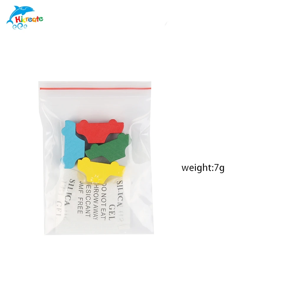 China suppliers high quality custom game piece card board wooden board game tokens pawns for board games