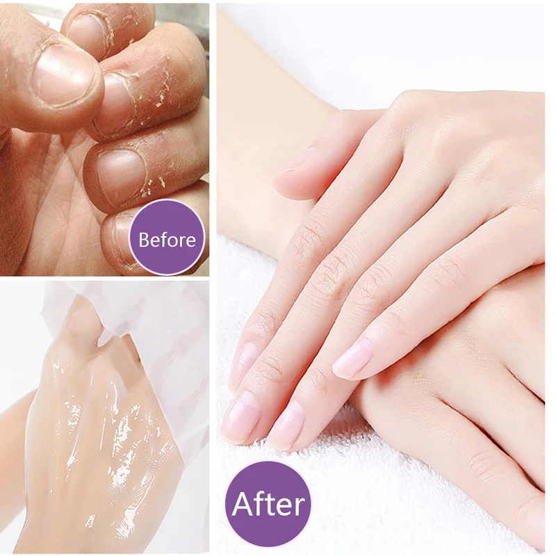 OEM Hand Spa Mask Lavender Gloves Guante Exfoliante Moisture Cream Hand Skin Beauty Care Moisturizing Exfoliating Gel Hand Mask