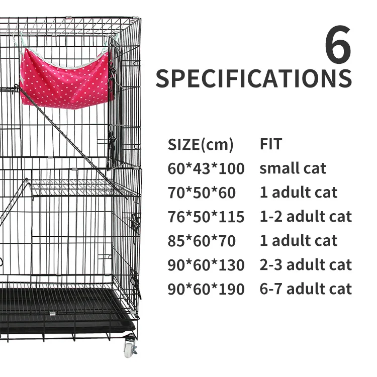 Iron wire high quality pet kennel animal dog cage large cat cages