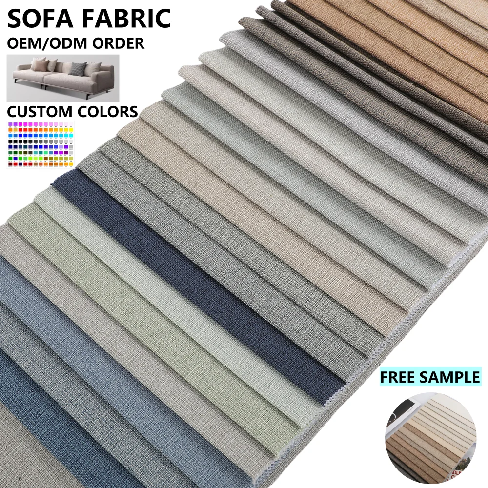 China Offers Linen-Look Home Decor Fabric Upholstery for Sofas and Furniture for Living Room Use