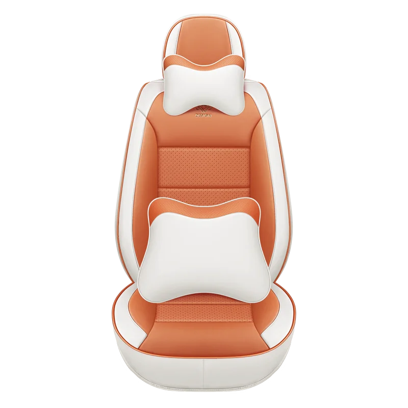 Sports Leather Car Seat Covers Full Set Protector Separate Cap Universal Fit for Nissan Sentra