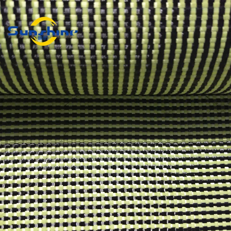 Cut Resistant 200gsm Carbon Kevlar Fiber Mixed Fabric