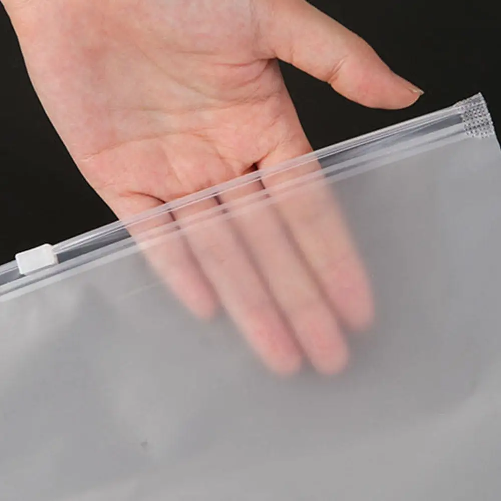 Custom Logo Zipper Clothes Garment Packaging Frosted Plastic Ziplock Bag PE Zip Lock Matte Packaging Bag