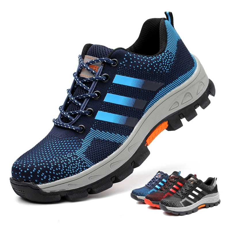 GOTAN 2022 Men Safety Shoes Outdoor Sport Walking Ankle Protective Footwear Steel Toe Work Shoes Non-slip