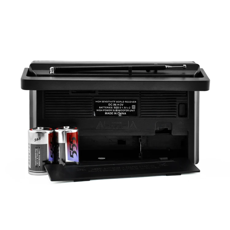 Portable Radio World Band Receiver Rechargeable Radio With Fm/Mw/Sw  Classic Fm Am Sw Three Band Radio With Usb Tf