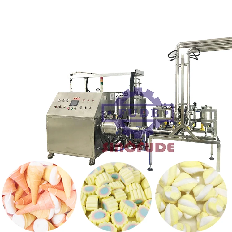 heart shape marshmallow production line  Animal shape marshmallow   sweet making machine chcocolate filling marshmallow