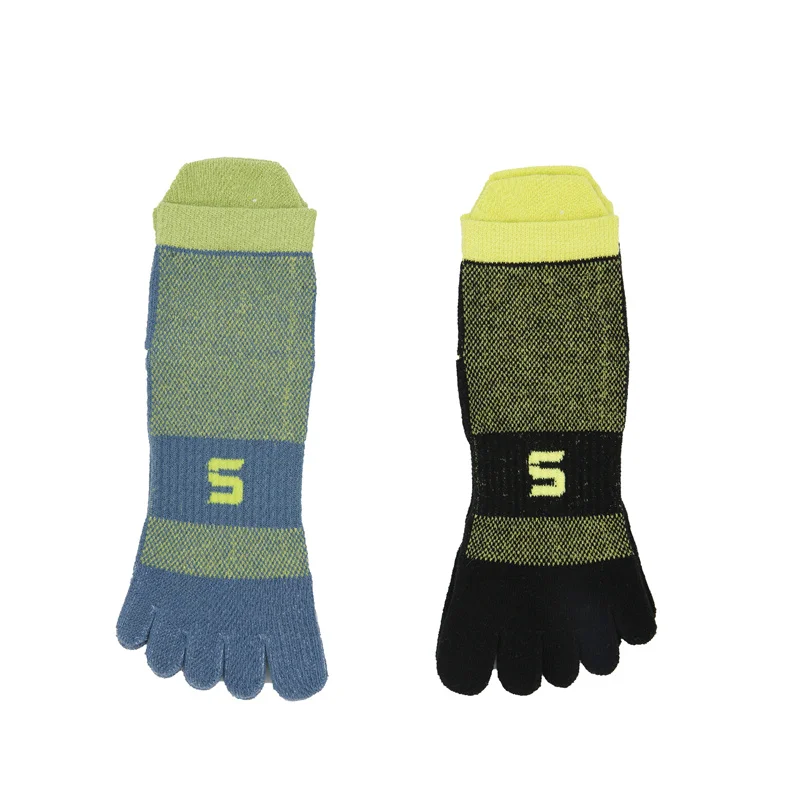 
Embroidery Non-Slip For Women Solid Color Yoga Cotton Toe Socks 
