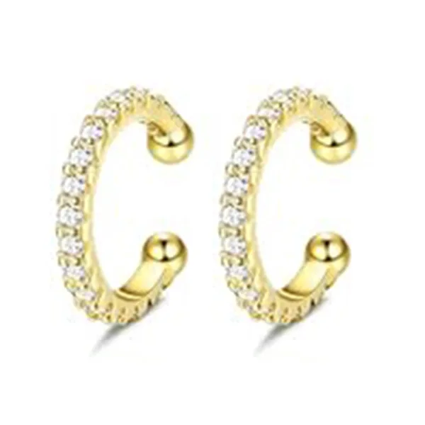 Ear Cuff Earrings for Women Silver Gold Plated Non Piercing Cartilage Clip Cuff Earrings Minimalist Geometric Jewelry