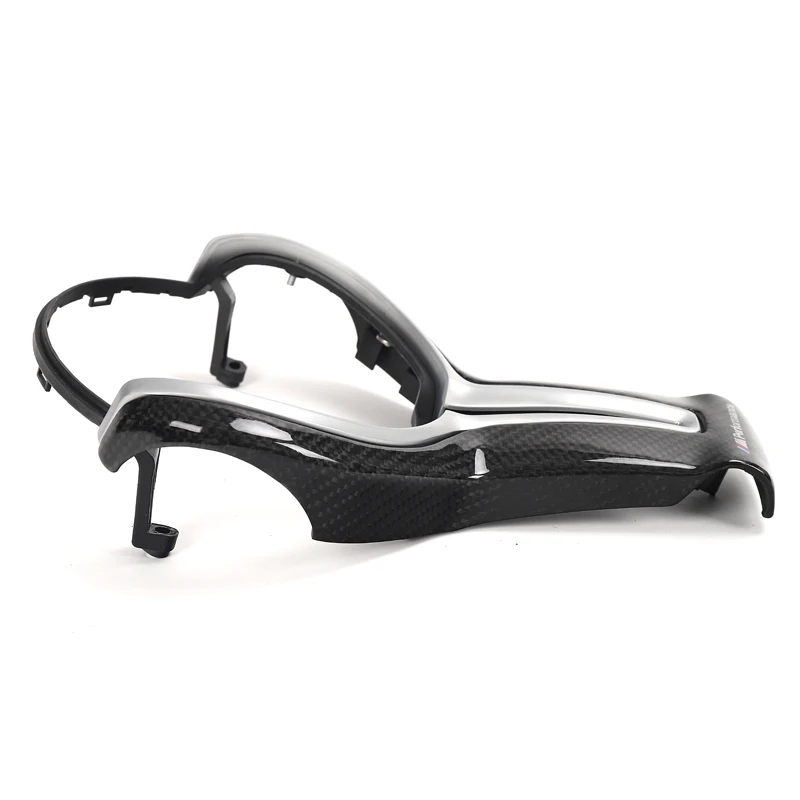 For BMW M2 F87 M3 F80 M4 F82 M6 F06 F12 F13 X5M F85 X6M F86 Carbon Fiber Steering Wheel Trim Cover for decoration car styling