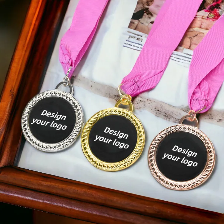 Custom Personalized Logo Stickers Taekwondo Hollow Wushu Kungfu Competition Martial Arts Medal