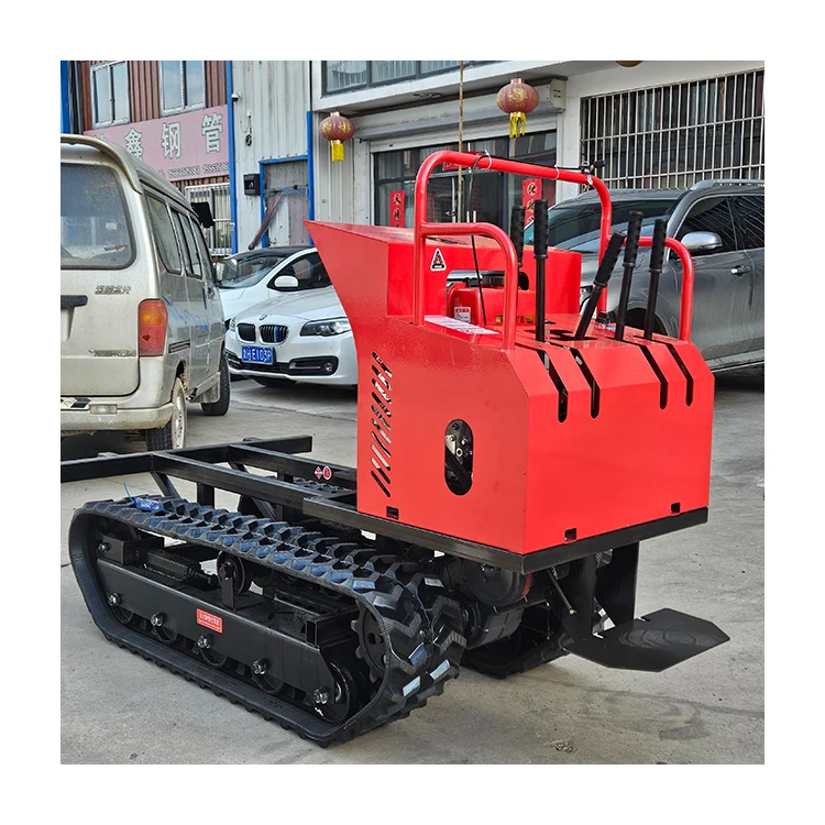 1.5 tons small dump truck Crawler dump truck agricultural slope transport easily through narrow mountain roads