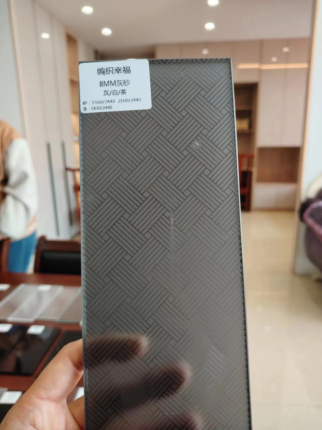 Factory  cheap price  Acid  etch  glass for  office enclosures and  interior  partition