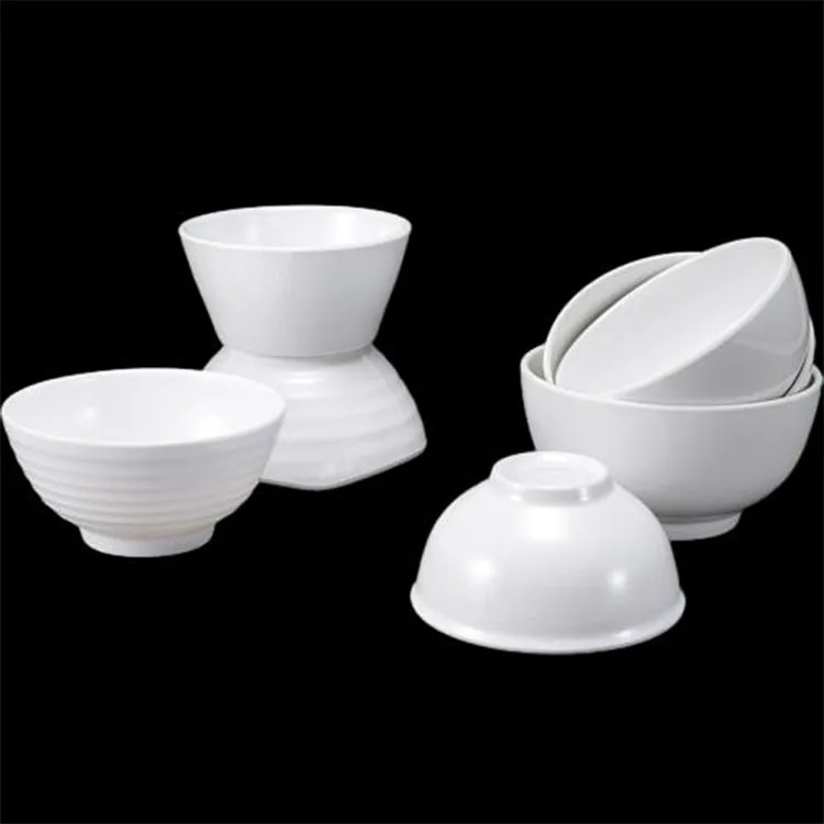 Wholesale Unbreakable Plastic Rice Soup Dinner Bowl Restaurant Sauce Dish Dipping Bowl Melamine Bowl For Catering