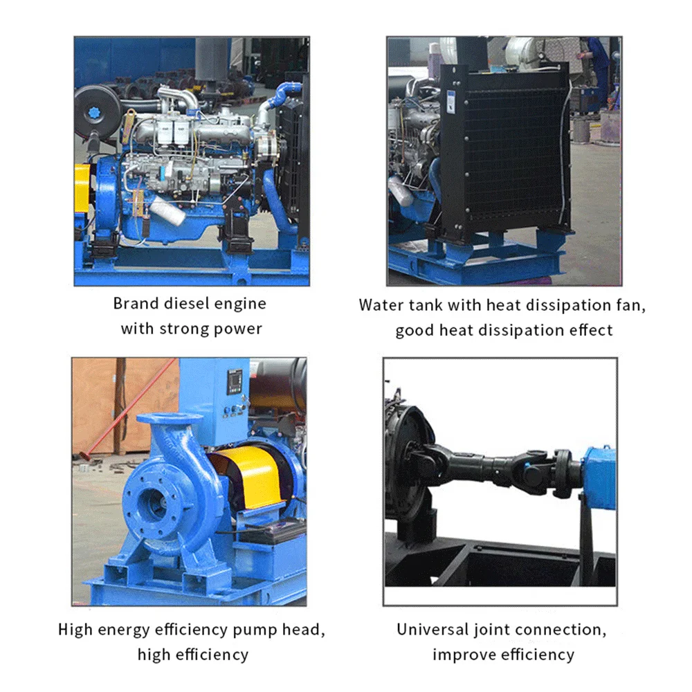 2 4 6 12 inch cylinder mining sand industrial stainless steel chemical parts china made used Diesel engine water pump for price