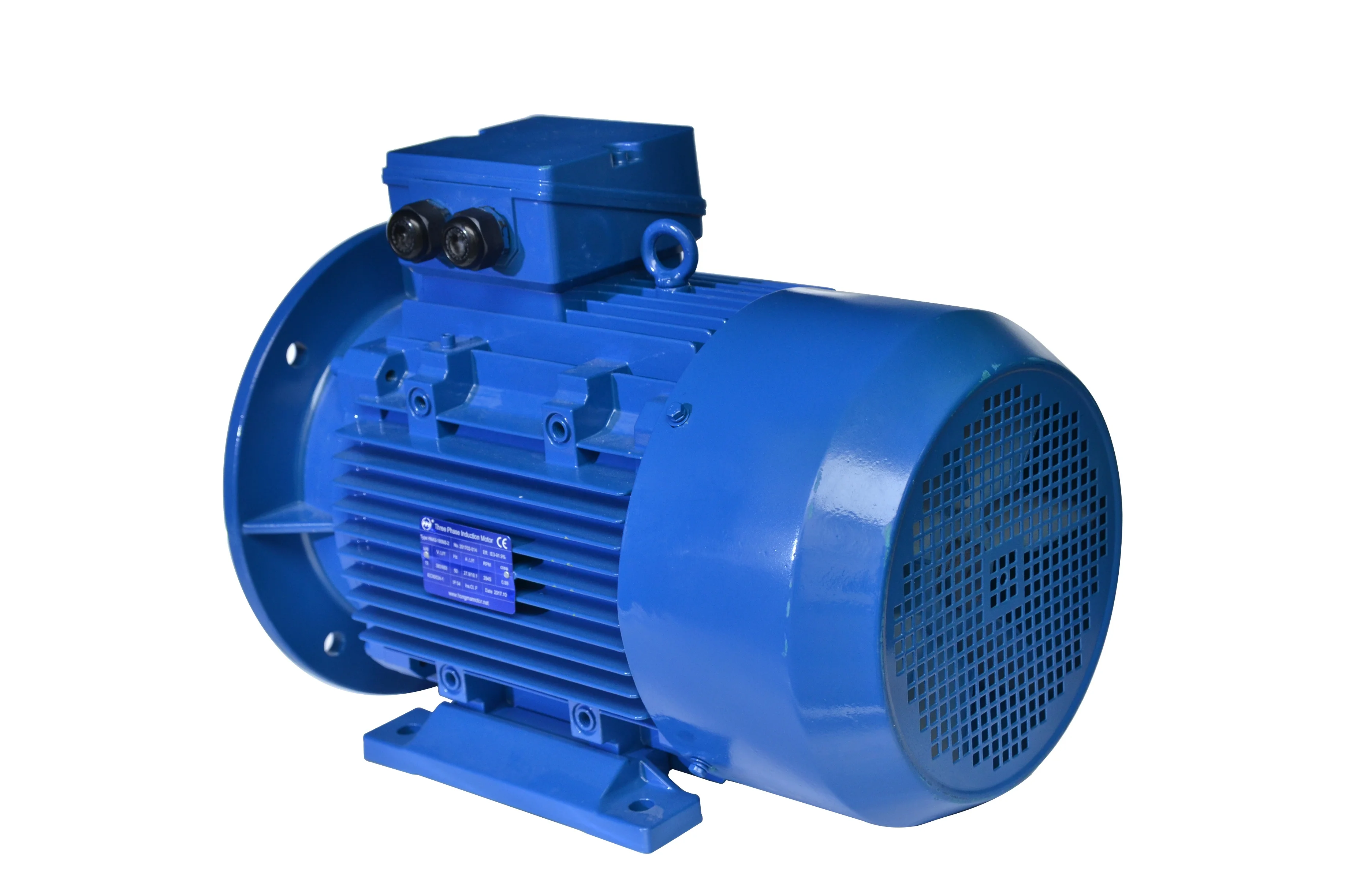 IE3 Premium efficiency three phase electrical induction motor with cast iron housing 2pole 22kw 30hp