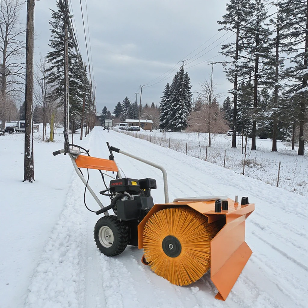 3-in-1 Loncin 6.5HP Gasoline Engine Hand Push Home Use Engine Powered Snow Blower Snow Sweeper