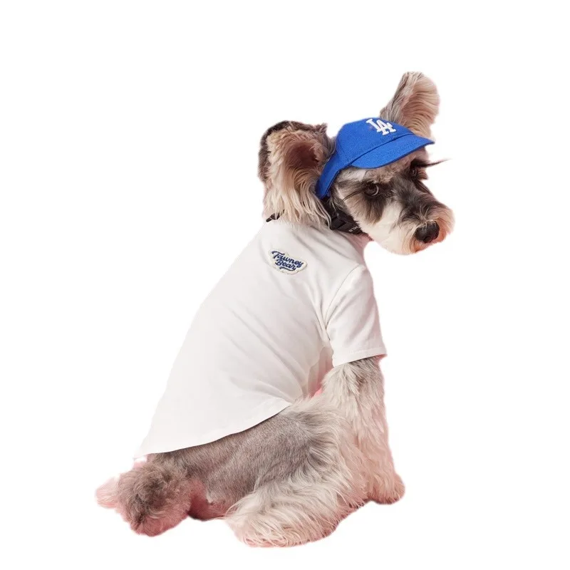 High Quality Pure Cotton Breathable Teddy Schnauzer Baby Yorkies Clothes Dog Pet Clothes Seller China Plain Dog t-shirts