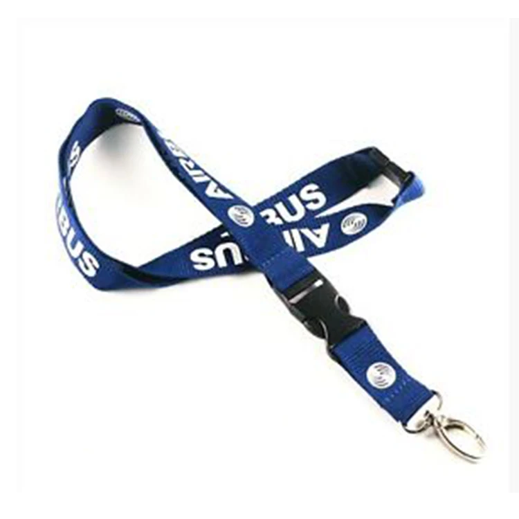 
High Quality Breakaway Custom Logo Printing Polyester Airbus Lanyard 