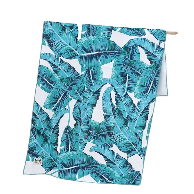 Manufacturer produces customized full screen printed beach towels  ultra-fine fiber digital heat transfer printed beach towels