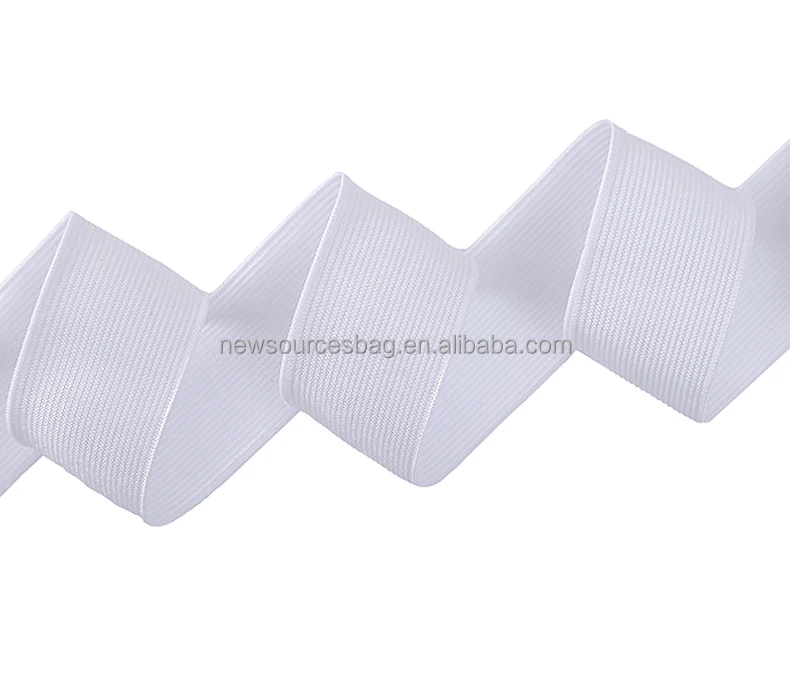 high elastic quality nylon spandex underwear silk elastic shoulder strap webbing bra strap