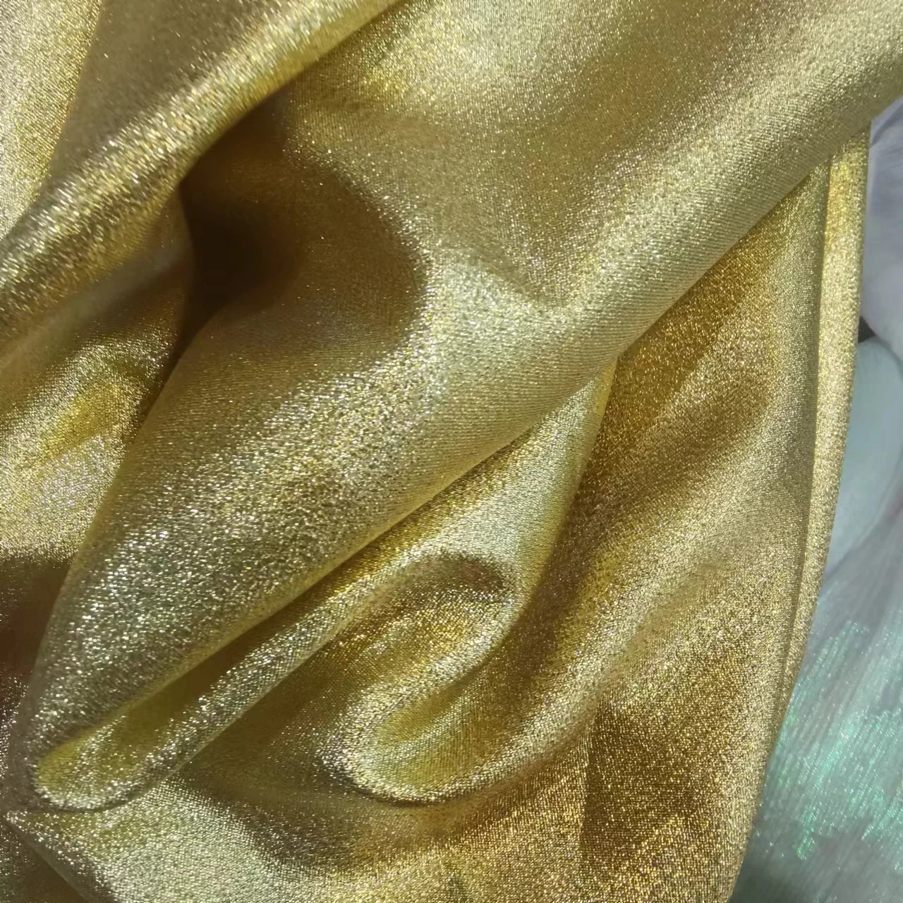 Metallic  fabric wedding gold decorative design  wide texture  background designer organza fabric
