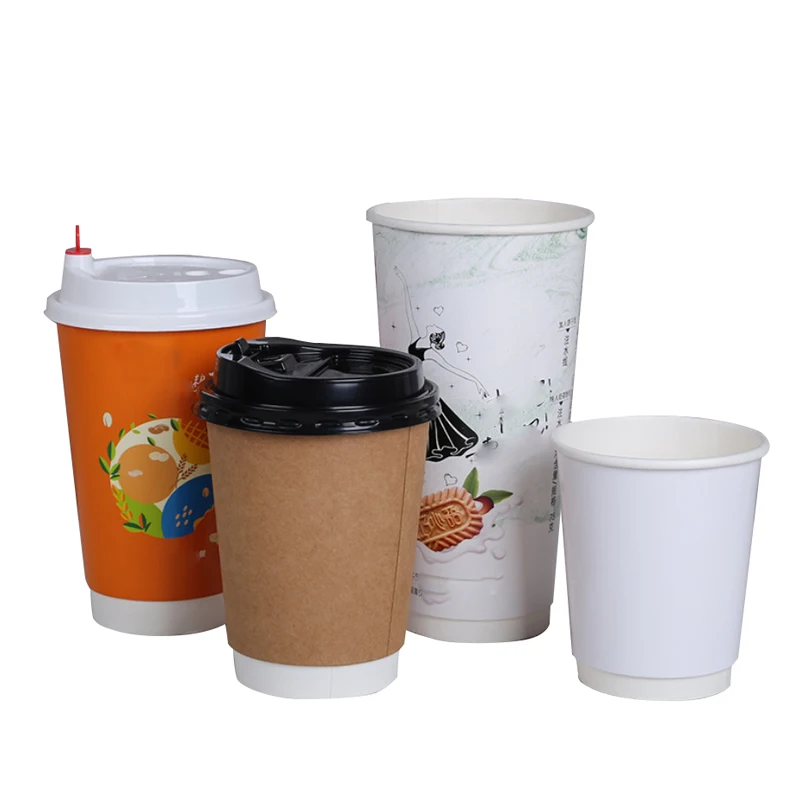 
printer yellow coffee cup double wall making 8oz cake paper lid display stand 