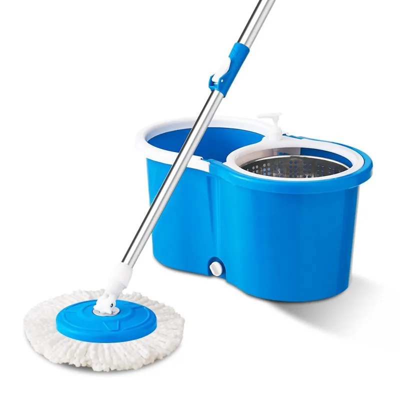 Free hand washing twist spin 360 round mop for wife home cleaning mob mop with bucket set