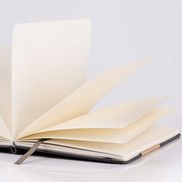 
High Quality Promotion Cheap Dot Grid Hard Cover Custom Pu Leather Notebook 