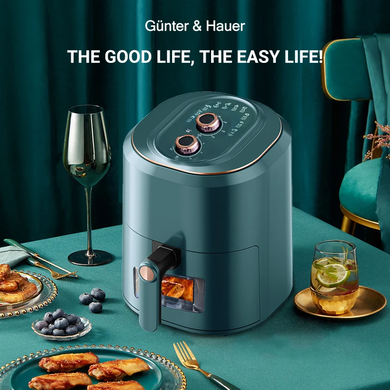 Air Fryer Powerful 1400W Easy to Cook 80-200F Temp Fry Force 360 Technology cooks food quickly